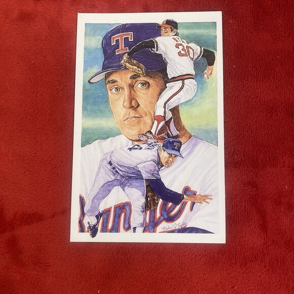 Vintage Nolan Ryan 1991 Legends Post Card Texas Rangers #1 - Picture 1 of 4